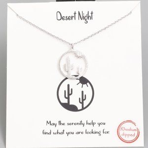 Circle Desert Cactus Necklace